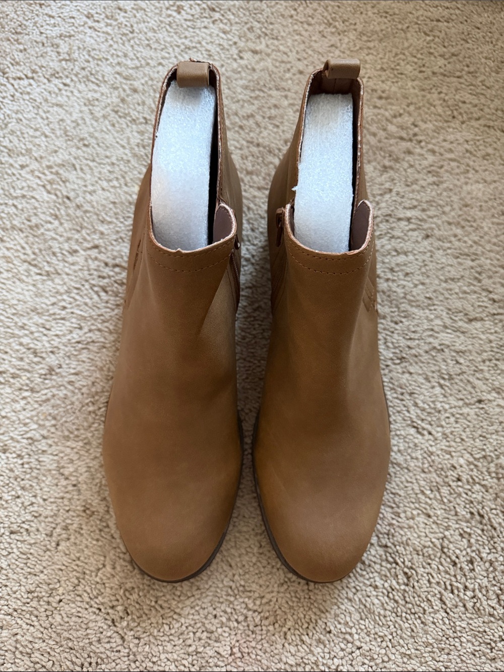 Sun + Stone Tan Chelsea Ankle Booties
